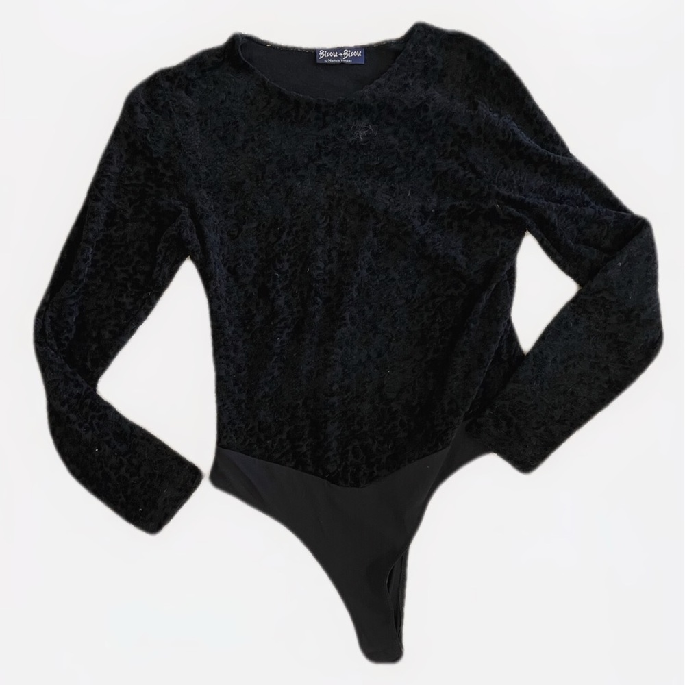 Vintage Black Velvet Devoré Size Large
